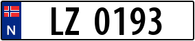 Trailer License Plate
